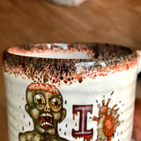 Zombie Love Mug with Bloody Black Red Lip Drip