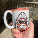 Shark Attack Blood Red Mug Lip Drip