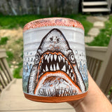 Shark Attack Blood Red Mug Lip Drip
