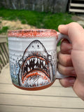 Shark Attack Blood Red Mug Lip Drip
