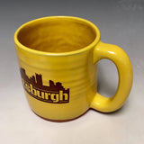 Pittsburgh Mug Gold Handmade in Pittsburgh by Local Yinzer Artists - Pittsburgh Pottery