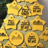 Pittsburgh Christmas Tree Holiday Ornaments