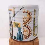 Pittsburgh Artist Series Special Edition Pittsburgh Pottery Mug featuring Mike Schiavone