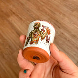 I Love You Zombie Shot Glass with Bloody Black Lip Drip