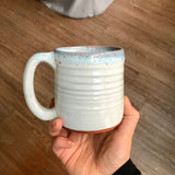Rainbow Trout Mug with Blue and Orange Lip Drip