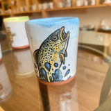 Brown Trout Blastoff Double Shot Glass for the Raddest of Outdoorsman